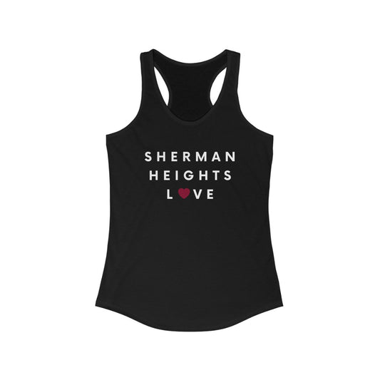 Sherman Heights Love Women's Racerback Tank Top, SD Sleeveless Shirt