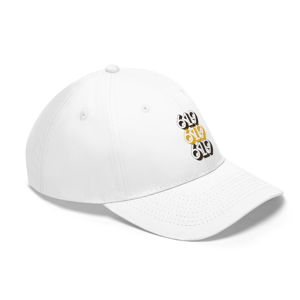 619 Brown and Gold Hat, SD Dad Cap (Unisex)