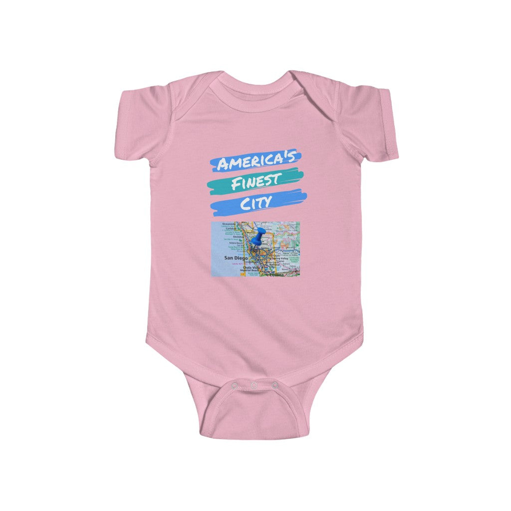 America's Finest City Baby Onesie (Blue)