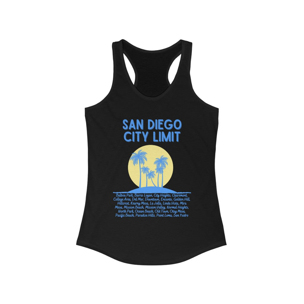 San Diego City Limit Women's Tank-Top (Baby Blue)