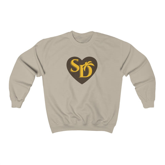 I Heart SD Brown and Gold Sweatshirt