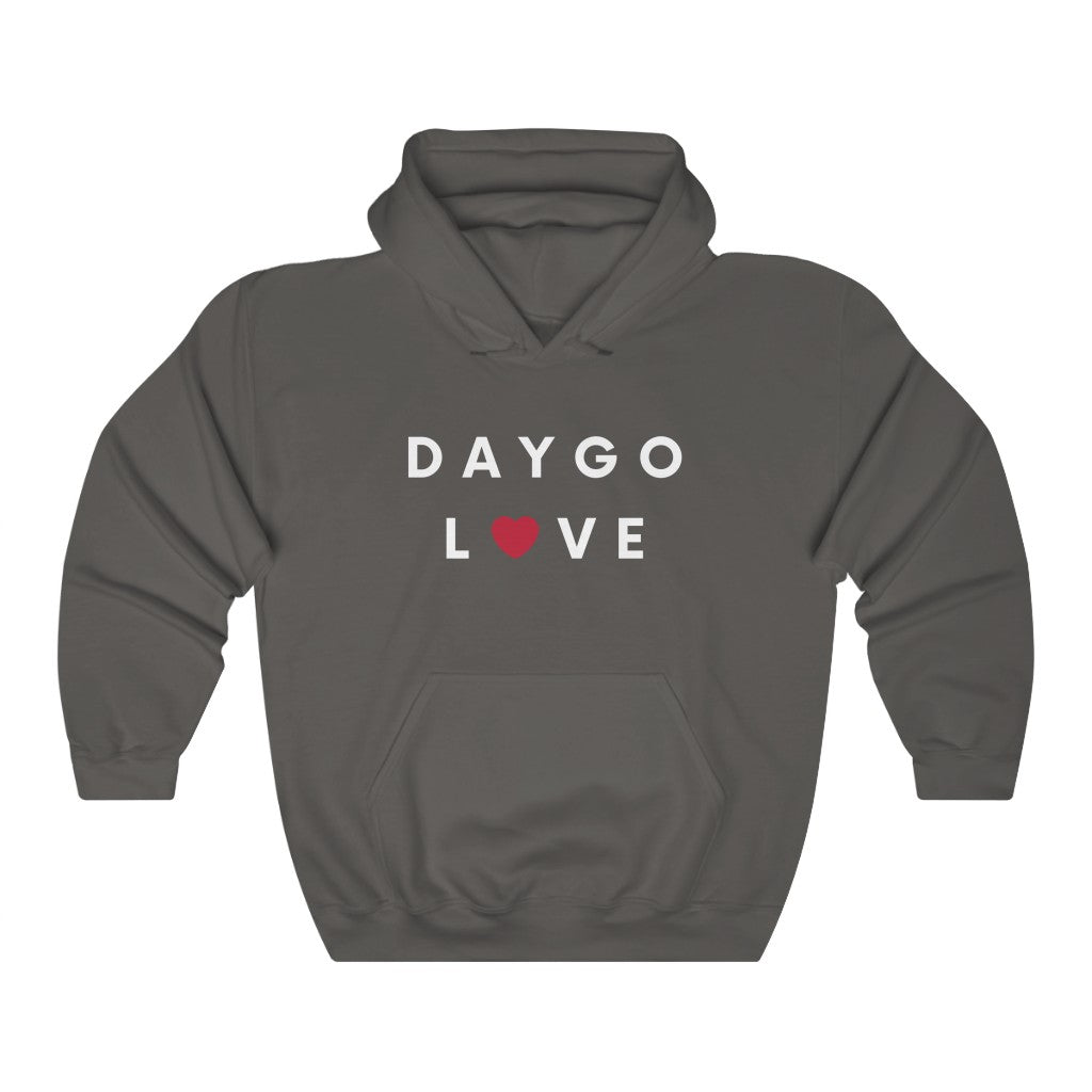 Daygo Love Hoodie, San Diego Hooded Sweatshirt (Unisex) (Multiple Colors Avail)