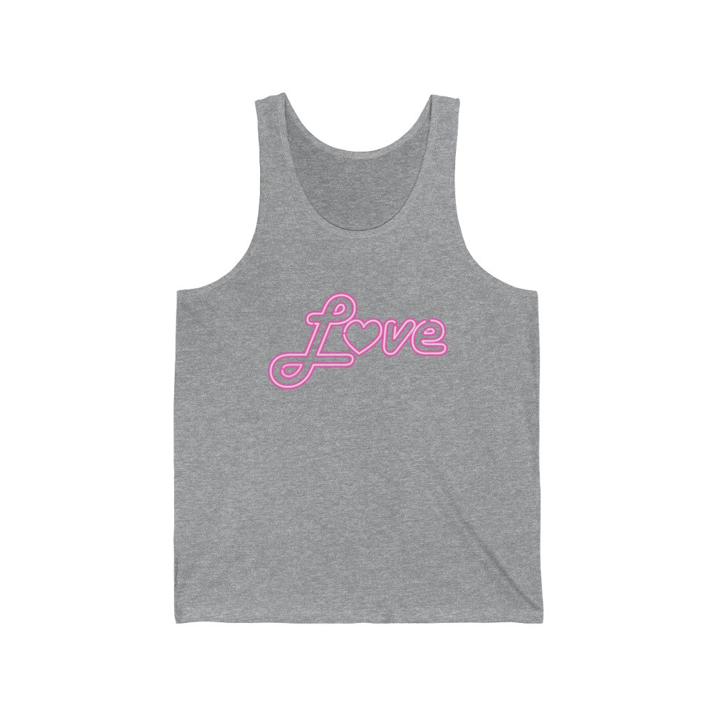 Love Neon Pink Tank-Top
