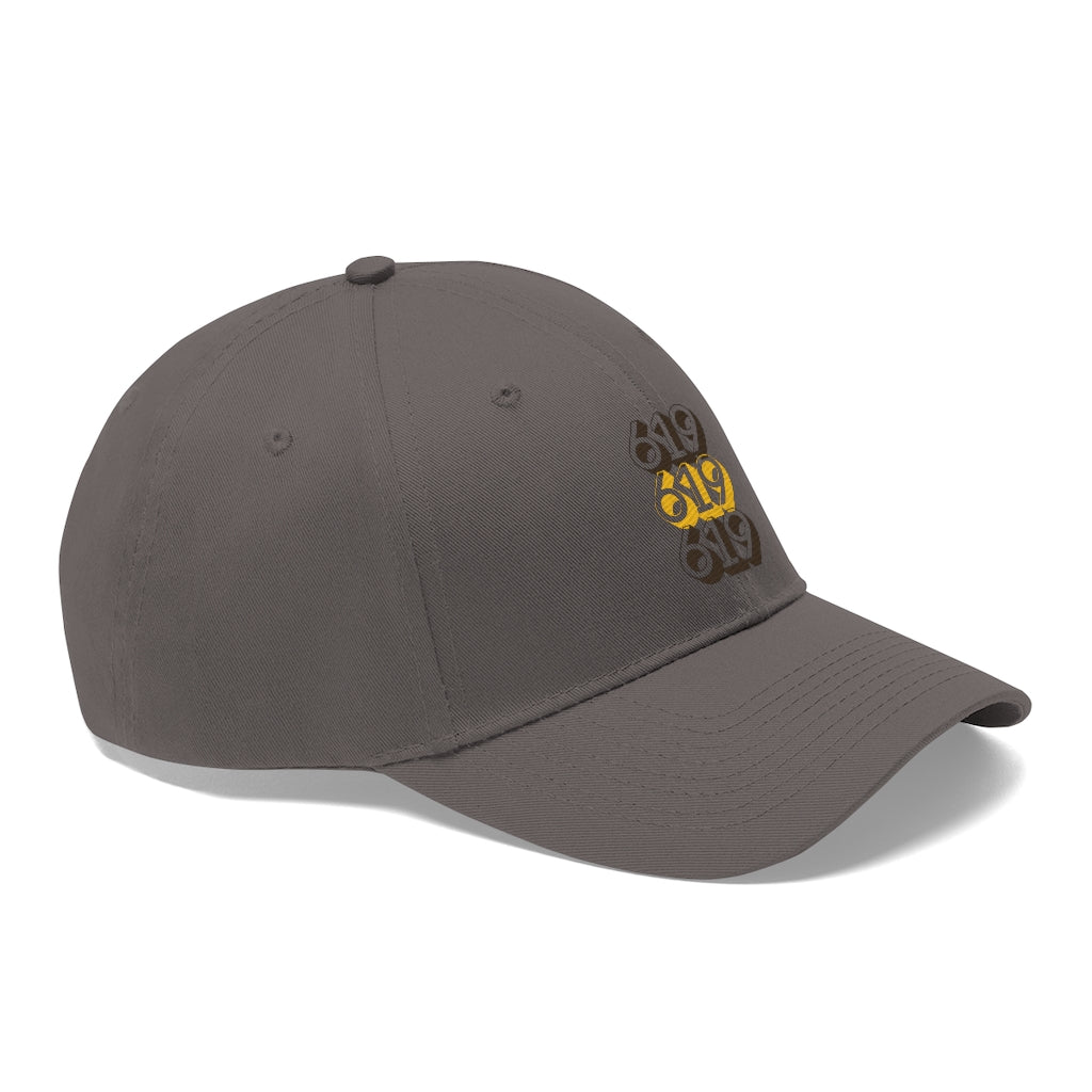 619 Brown and Gold Hat, SD Dad Cap (Unisex)