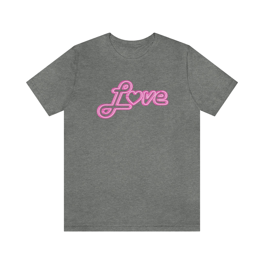 Love Neon Pink Sign T-shirt