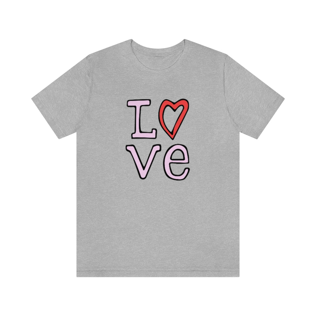LOVE T-shirt (Pink and Red)