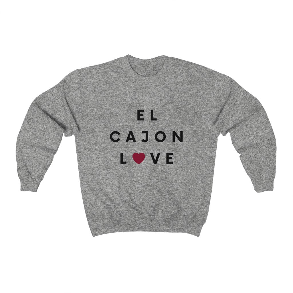 El Cajon Love Sweatshirt, San Diego County Neighborhood Sweater (Unisex) (Multiple Colors Avail)