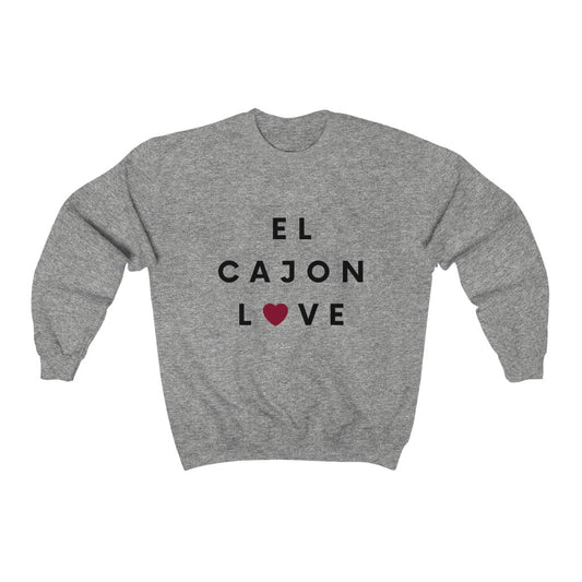 El Cajon Love Sweatshirt, San Diego County Neighborhood Sweater (Unisex) (Multiple Colors Avail)