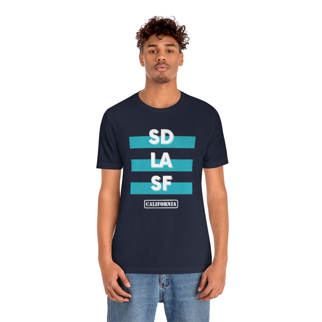 SD LA SF California Tee (Teal)