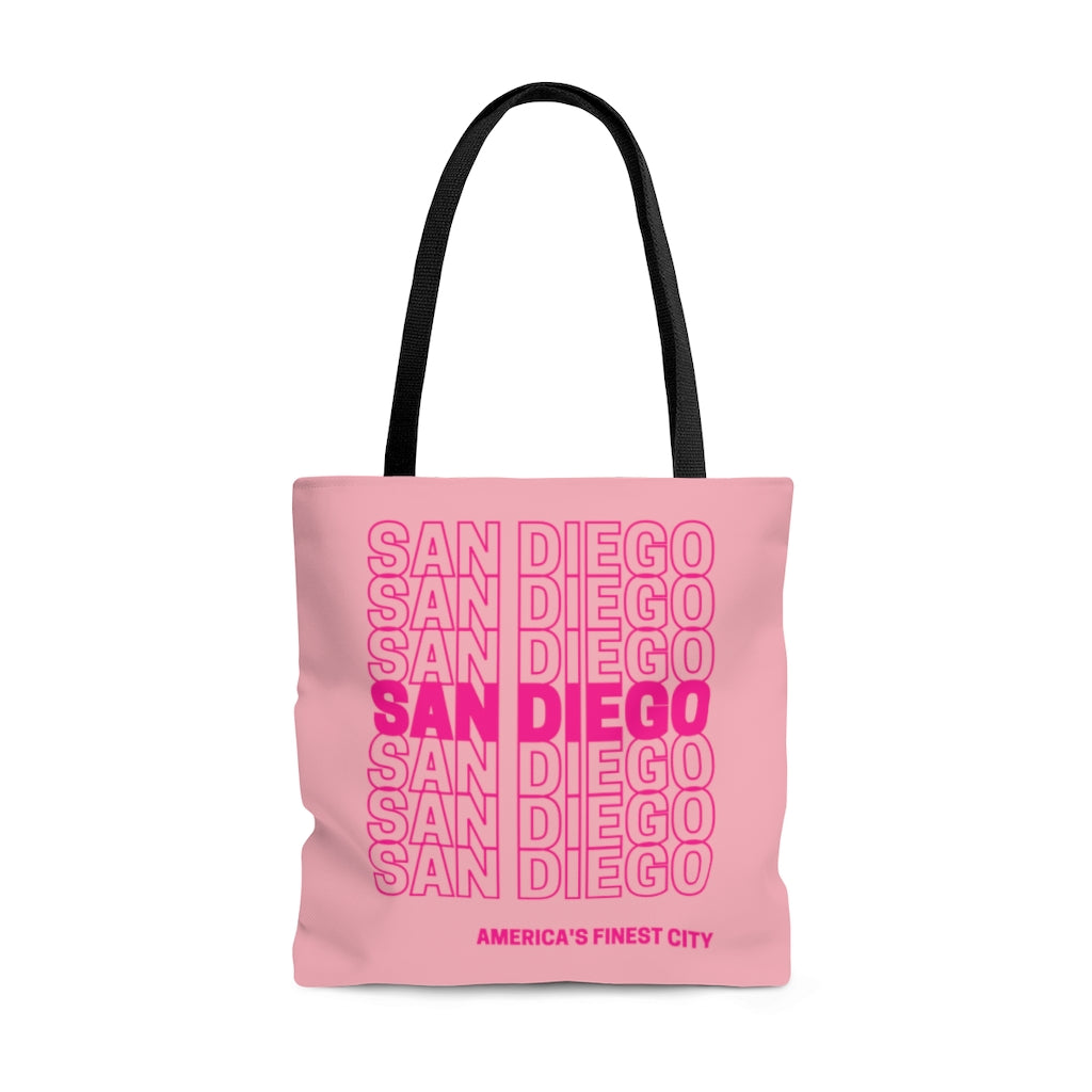 San Diego "Thank You" Pink Tote Bag