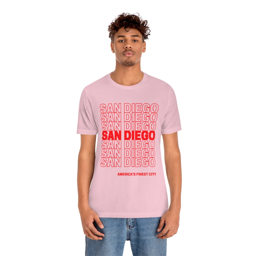 San Diego "Thank You" T-shirt (Red)