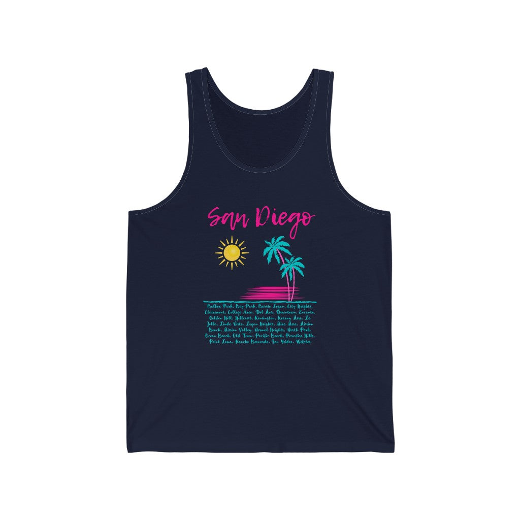 San Diego Neighborhoods Tank (Pink)