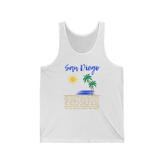 San Diego Neighborhoods Tank (Royal Blue)