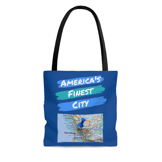 America's Finest City Blue Tote Bag