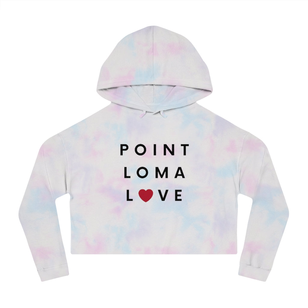 Point Loma Love Cropped Hoodie, Women's Neighborhood Hooded Sweatshirt