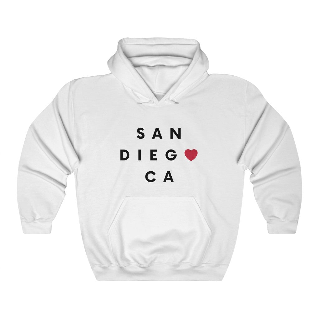 San Diego CA Hoodie, SD Hooded Sweatshirt (Unisex) (Multiple Colors Avail)