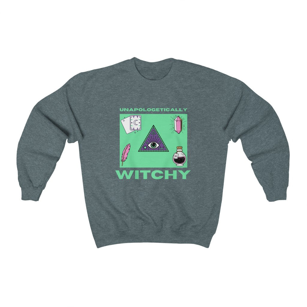 Unapologetically Witchy Sweatshirt (Green)