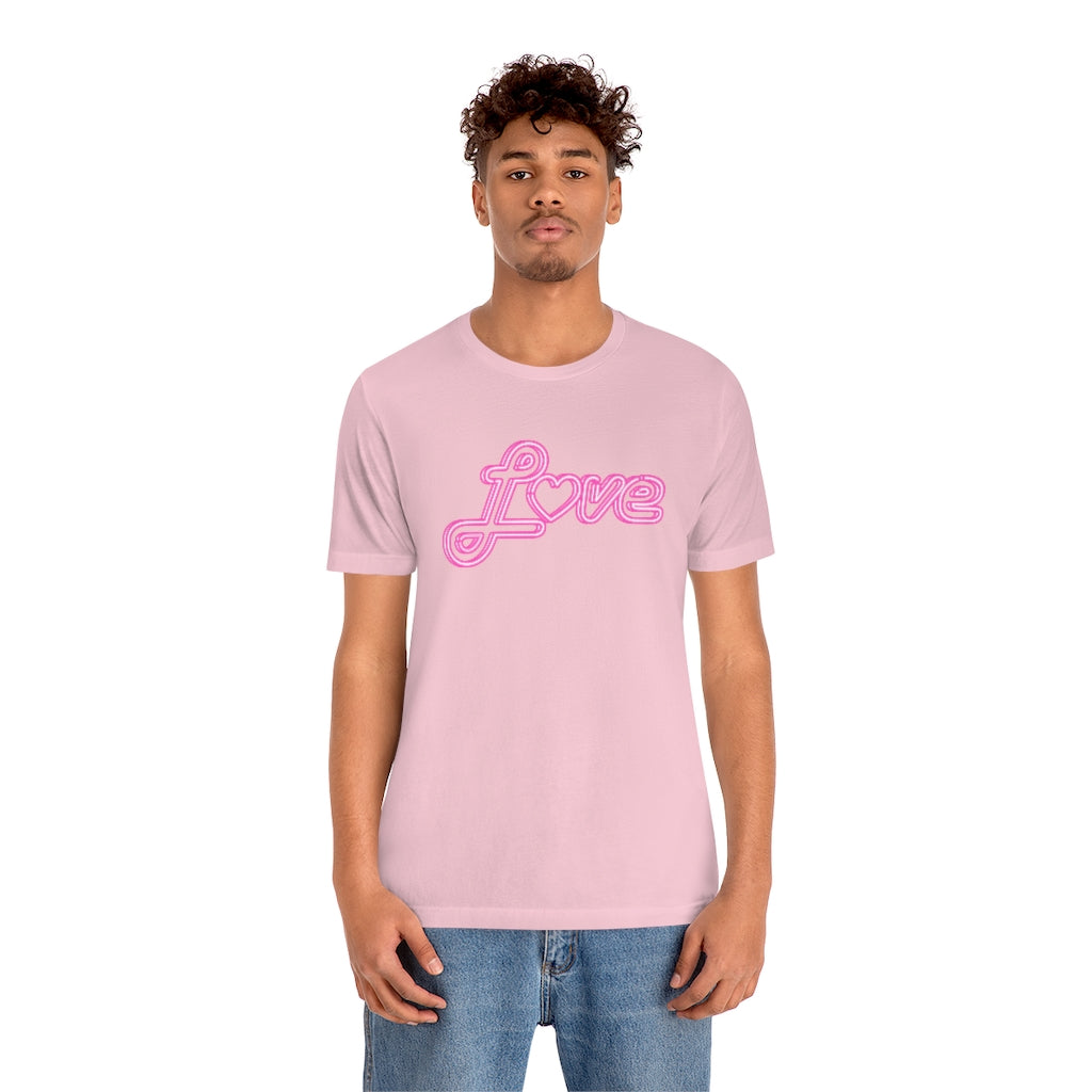 Love Neon Pink Sign T-shirt