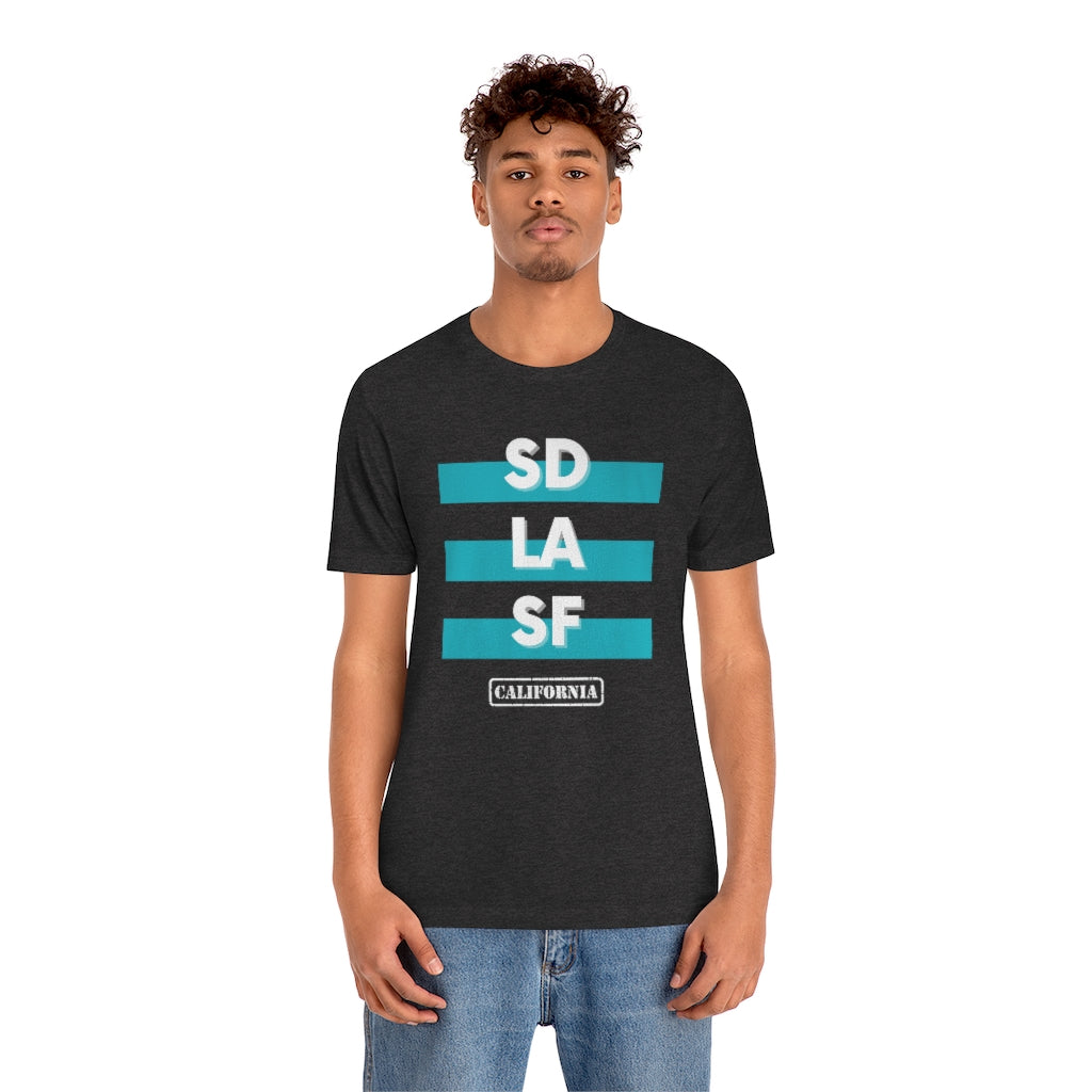 SD LA SF California Tee (Teal)