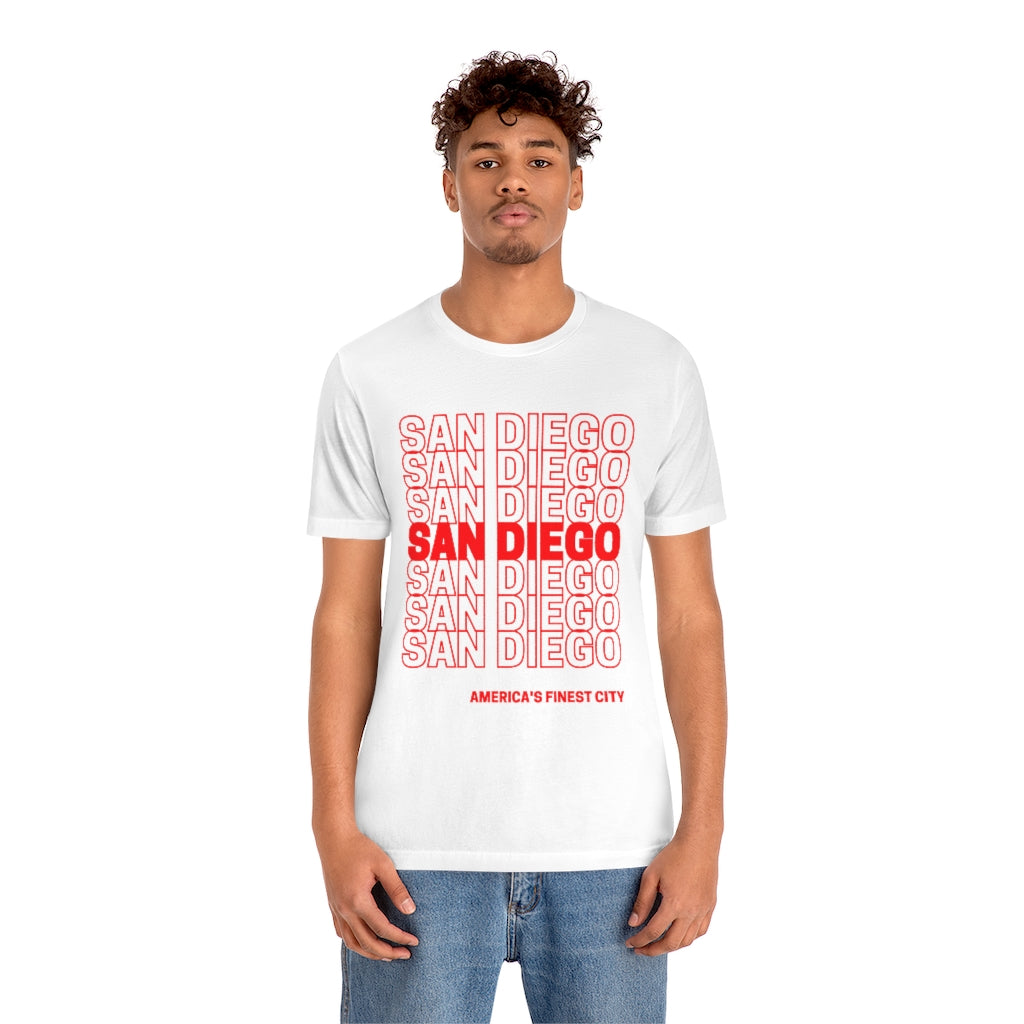 San Diego "Thank You" T-shirt (Red)
