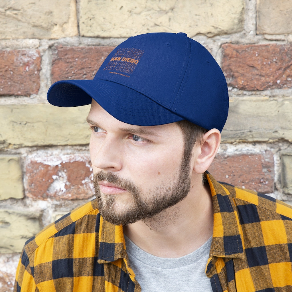 "Thank You" San Diego Twill Hat (Orange)