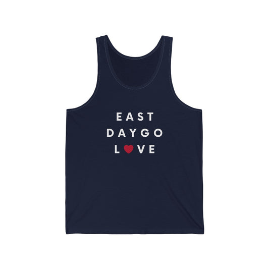 East Daygo Love Tank Top, San Diego Sleeveless T-Shirt (Unisex) (Multiple Colors Avail)