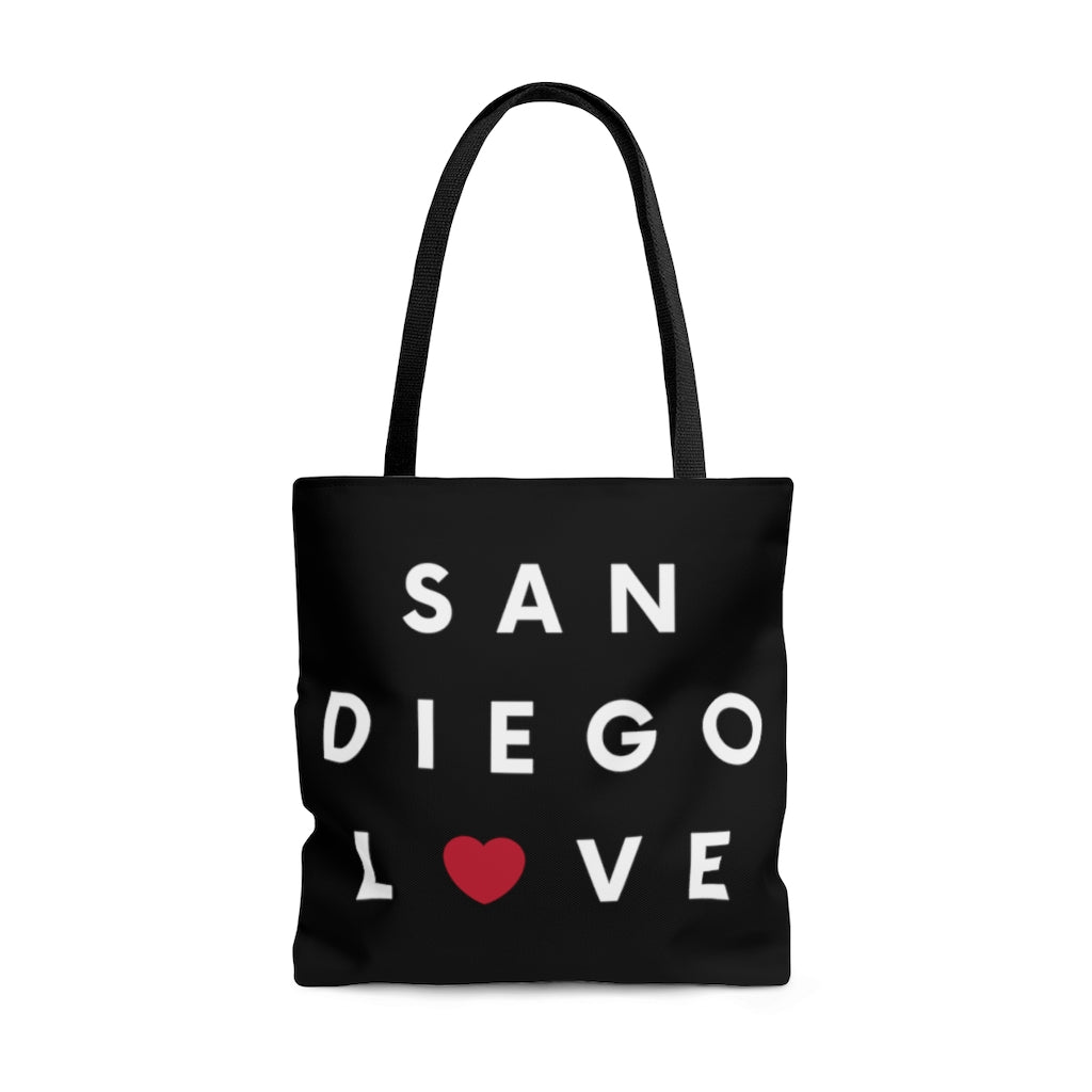 San Diego Love Black Tote Bag