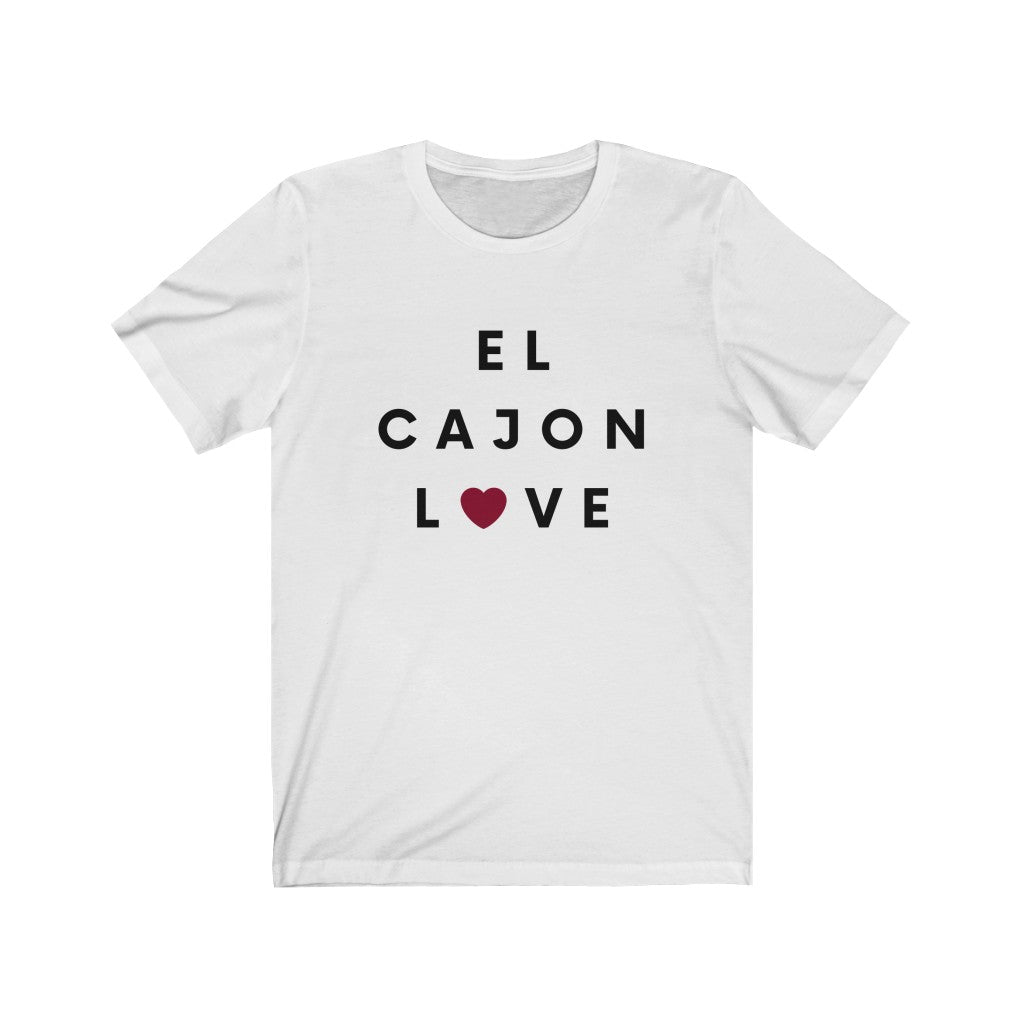 El Cajon Love Tee, San Diego County T-Shirt (Unisex) (Multiple Colors Avail)
