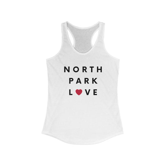 North Park Love Women's Racerback Tank Top, SD Sleeveless Shirt