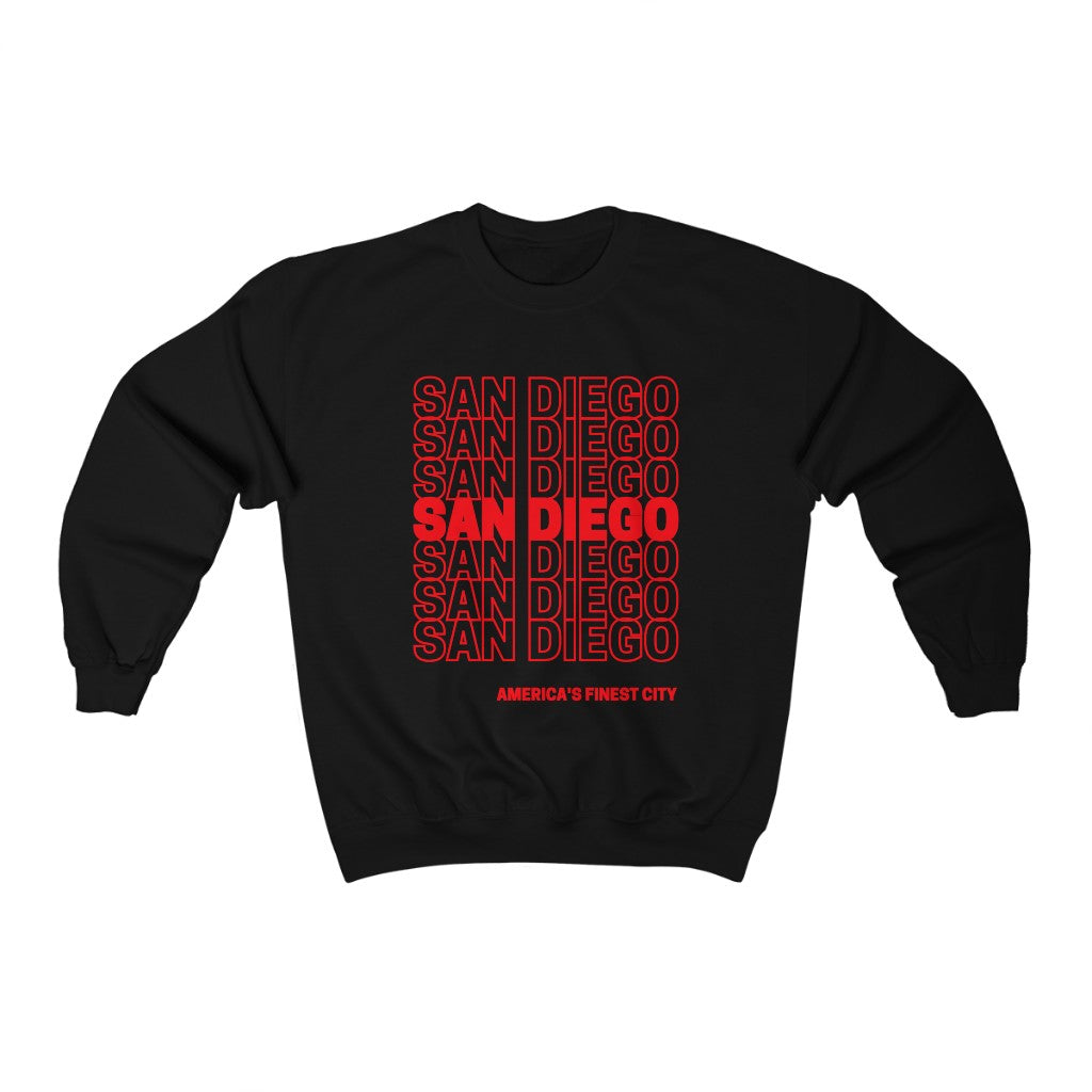 San Diego "Thank You" Sweatshirt (Red)