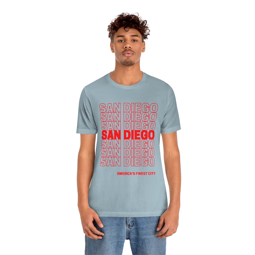 San Diego "Thank You" T-shirt (Red)