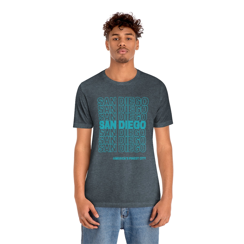 San Diego "Thank You" T-Shirt (Teal)