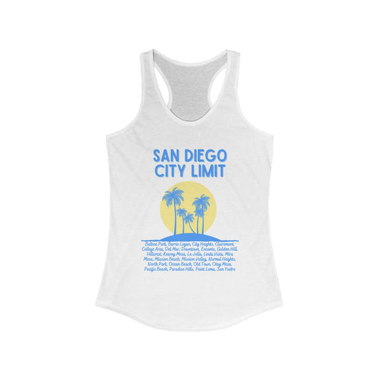 San Diego City Limit Women's Tank-Top (Baby Blue)