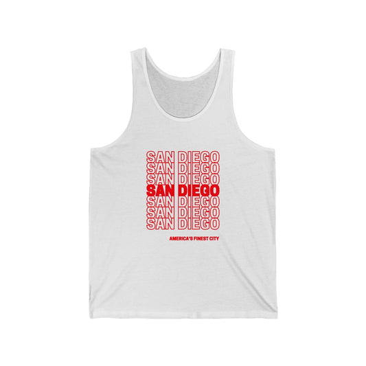 San Diego "Thank You" Tank Top (Red)