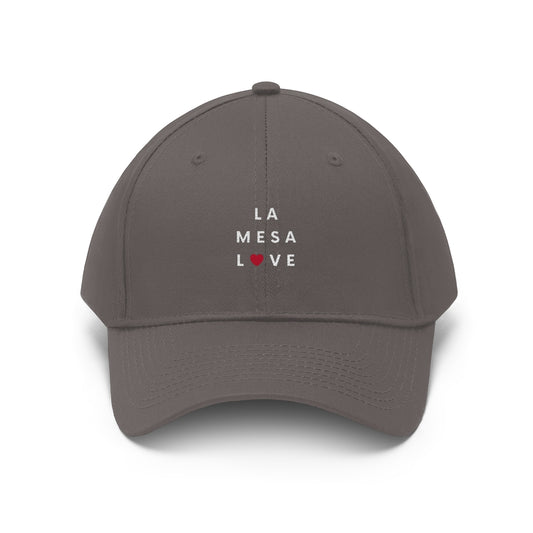 La Mesa Love Twill Hat, San Diego County Neighborhood Cap (Unisex) (Multiple Colors Avail)