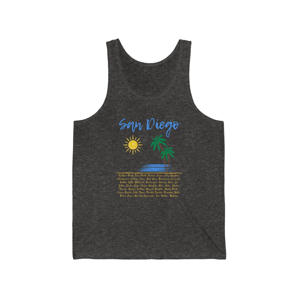 San Diego Neighborhoods Tank (Baby Blue)