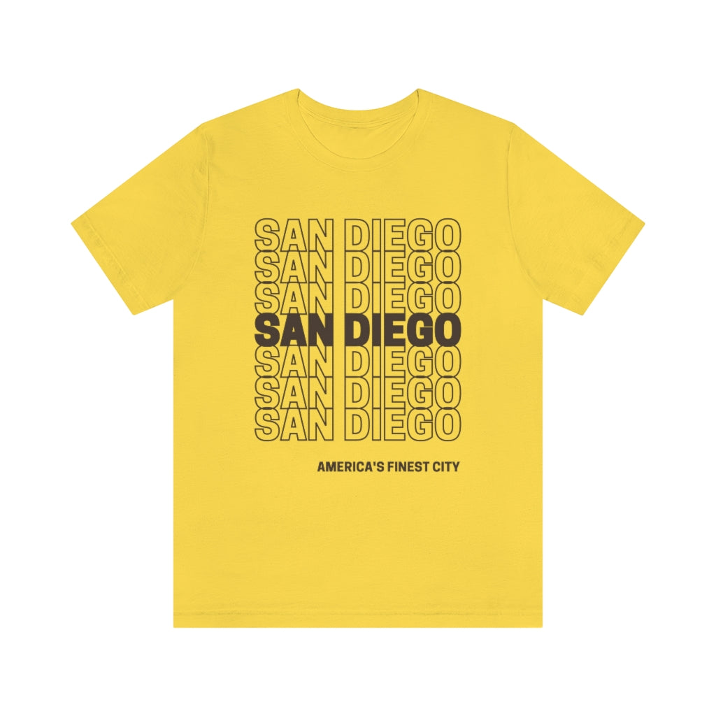 San Diego Brown and Gold T-shirt