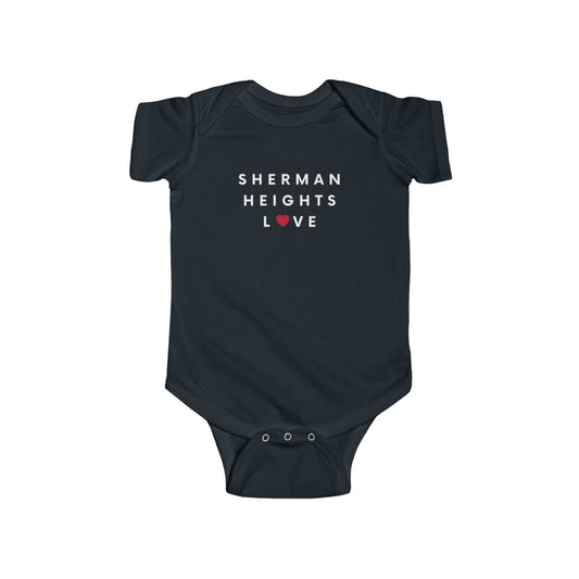 Sherman Heights Love Baby Onesie, SD Infant Bodysuit