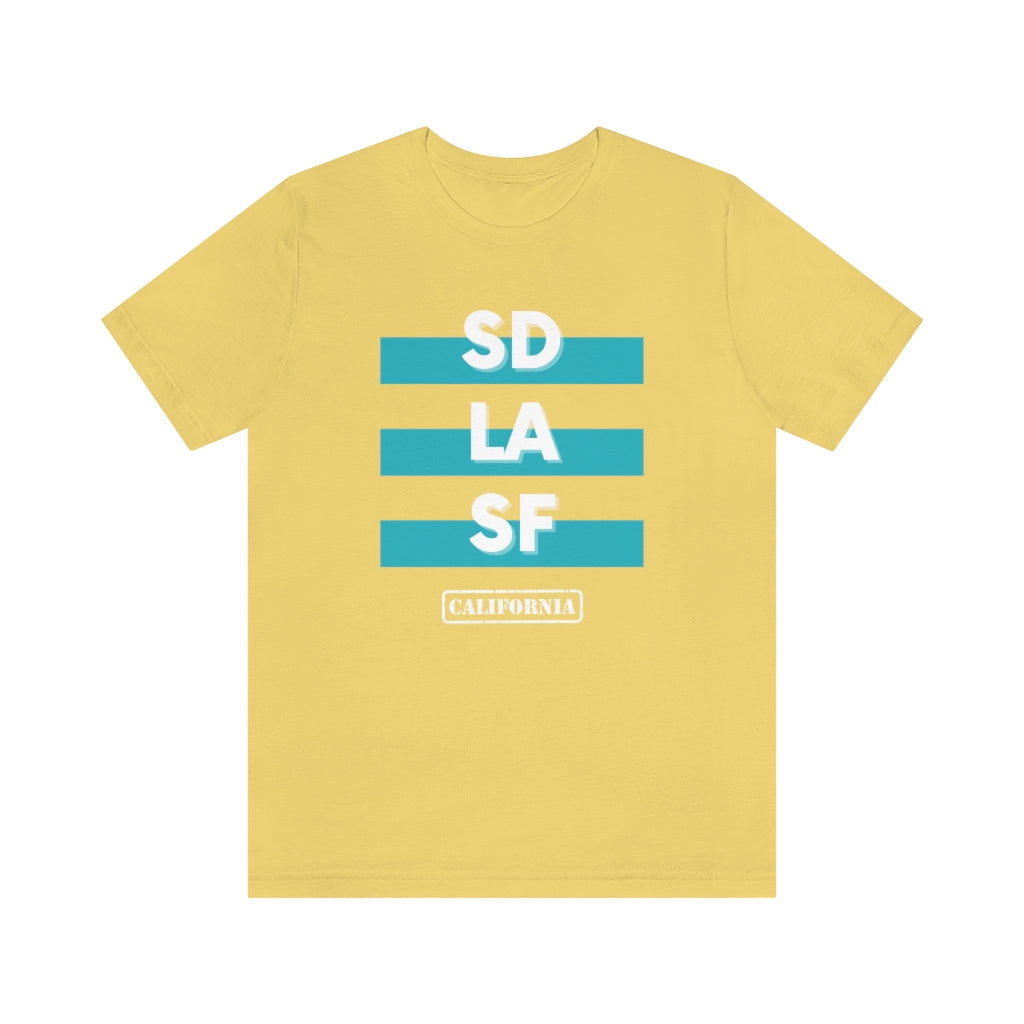 SD LA SF California Tee (Teal)