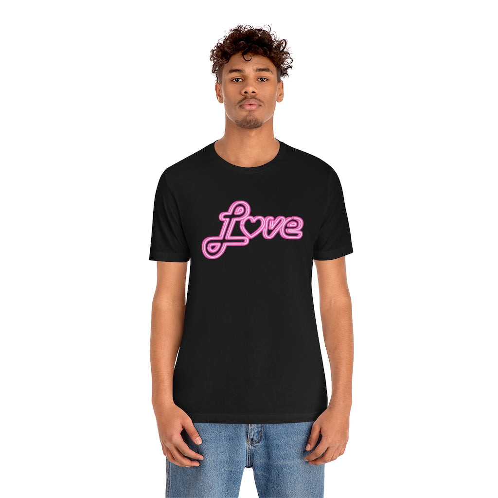 Love Neon Pink Sign T-shirt