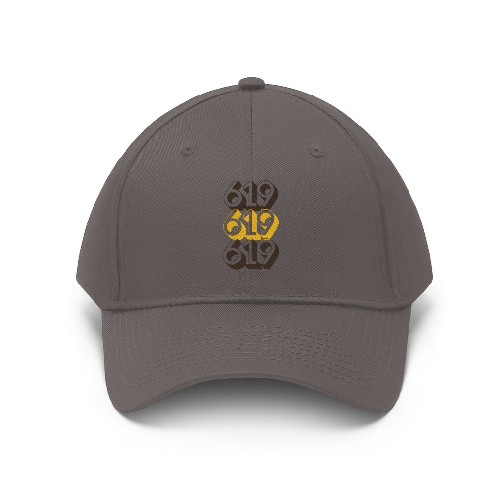 619 Brown and Gold Hat, SD Dad Cap (Unisex)