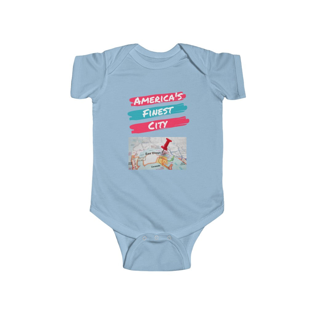 America's Finest City Baby Onesie (Red)
