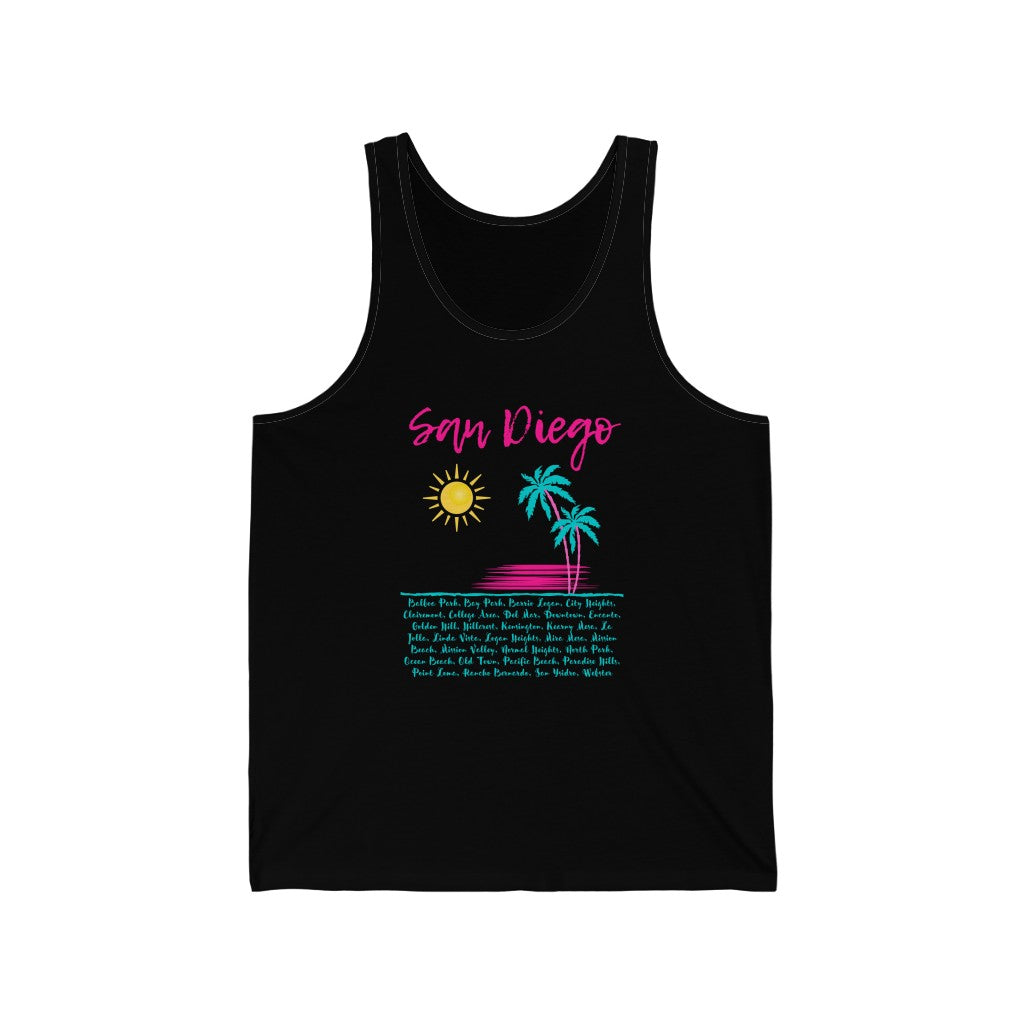 San Diego Neighborhoods Tank (Pink)