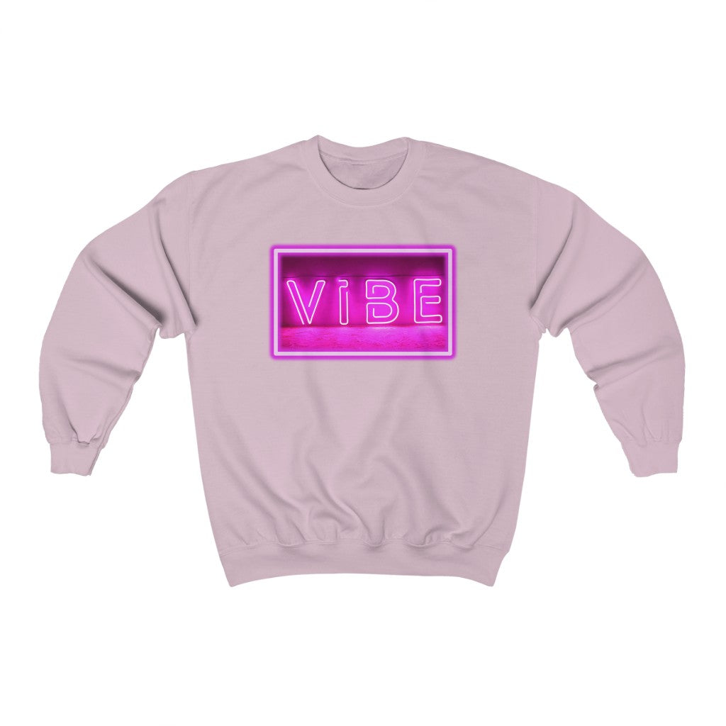Vibes Neon Pink Sign Sweatshirt