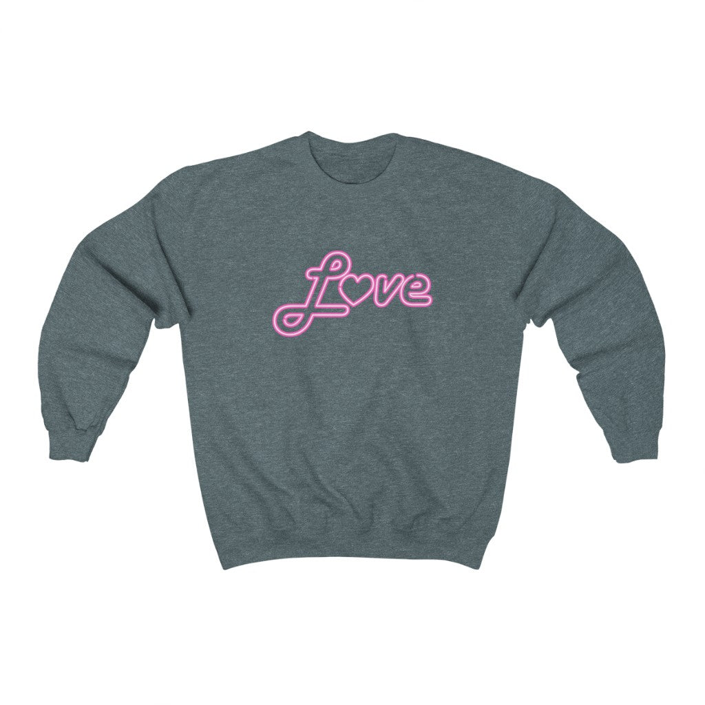 Love Neon Pink Sweatshirt