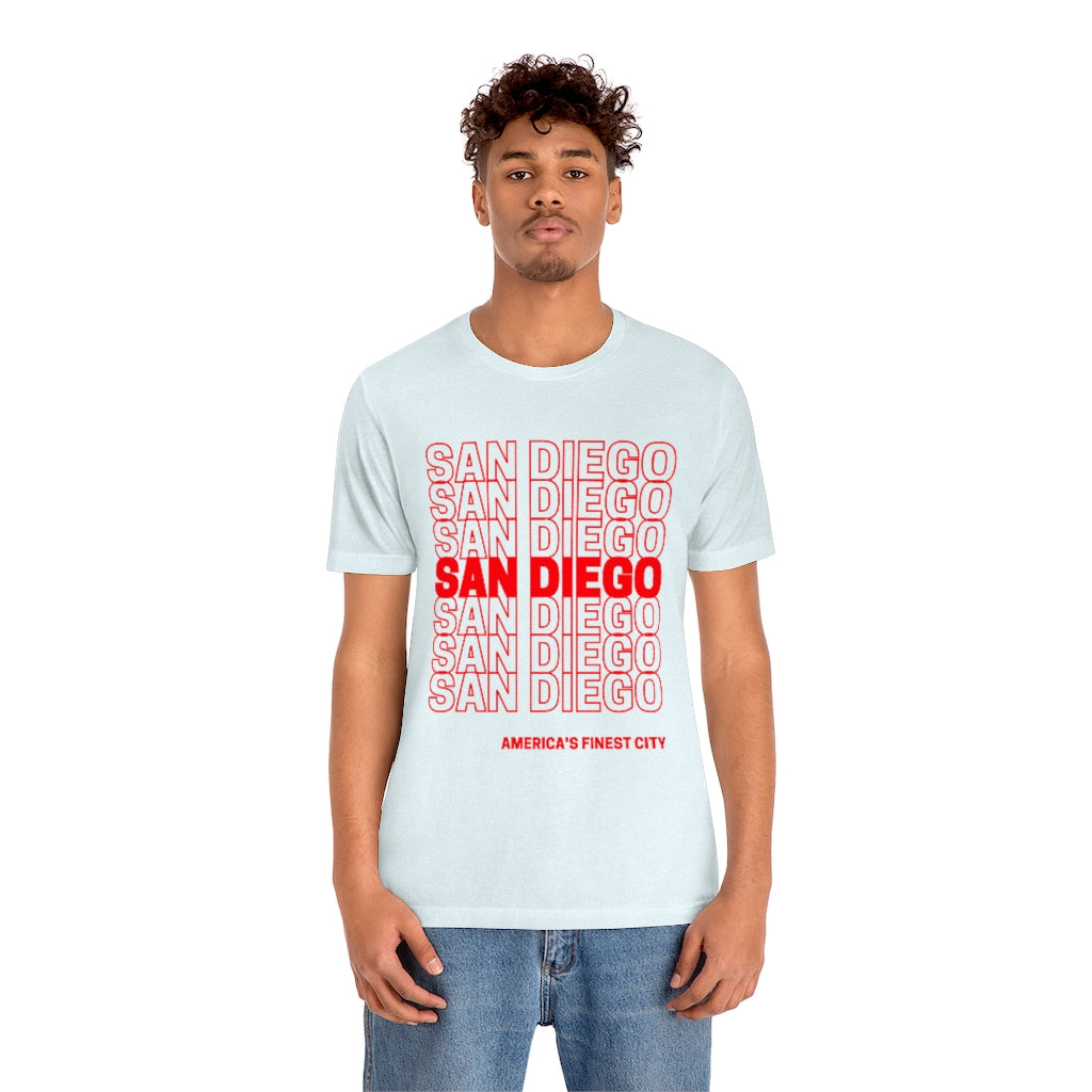 San Diego "Thank You" T-shirt (Red)