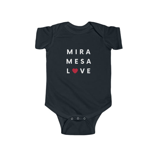Mira Mesa Love Baby Onesie, SD Infant Bodysuit