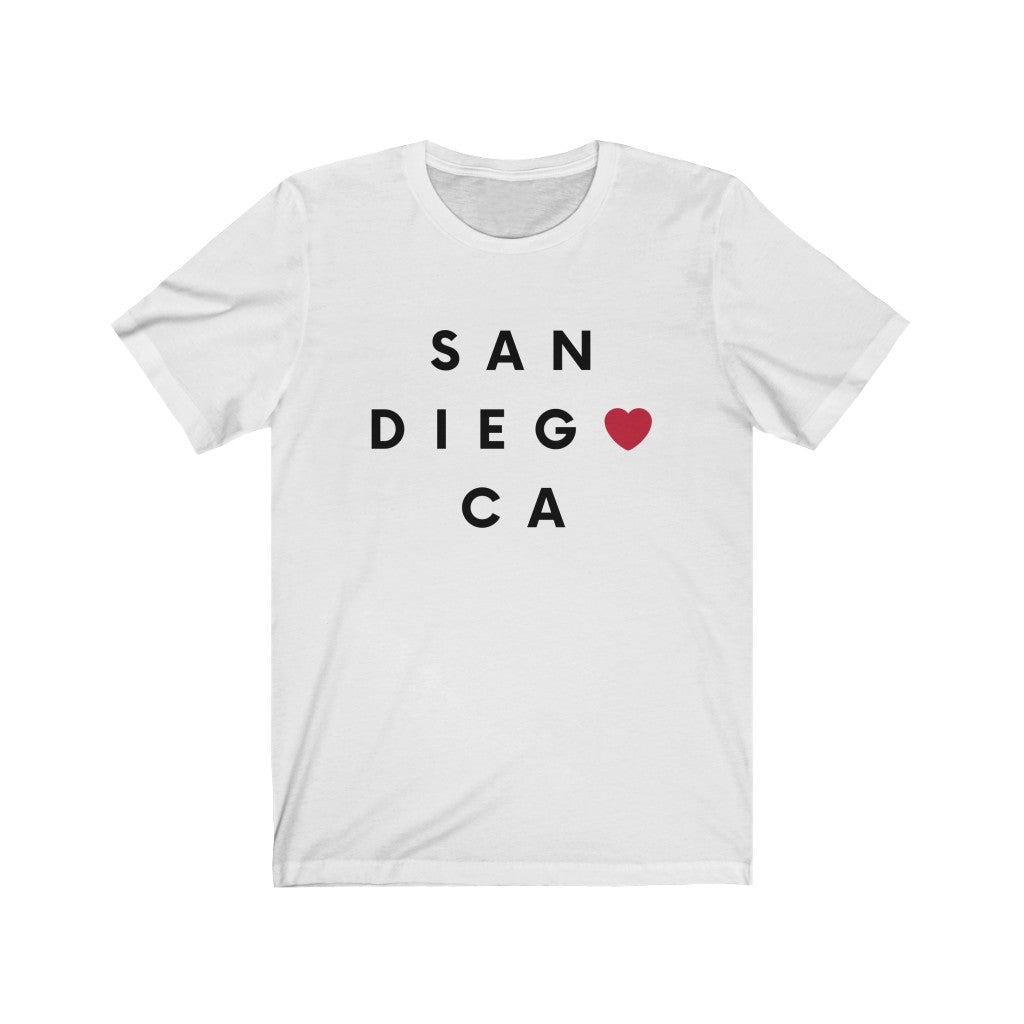 San Diego CA Tee, San Diego T-Shirt (Unisex) (Multiple Colors Avail)