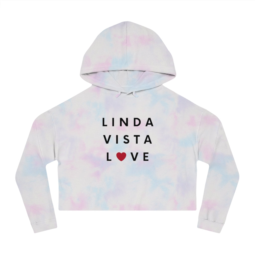 Linda Vista Love Women's Cropped Hoodie, SD Hooded Sweatshirt