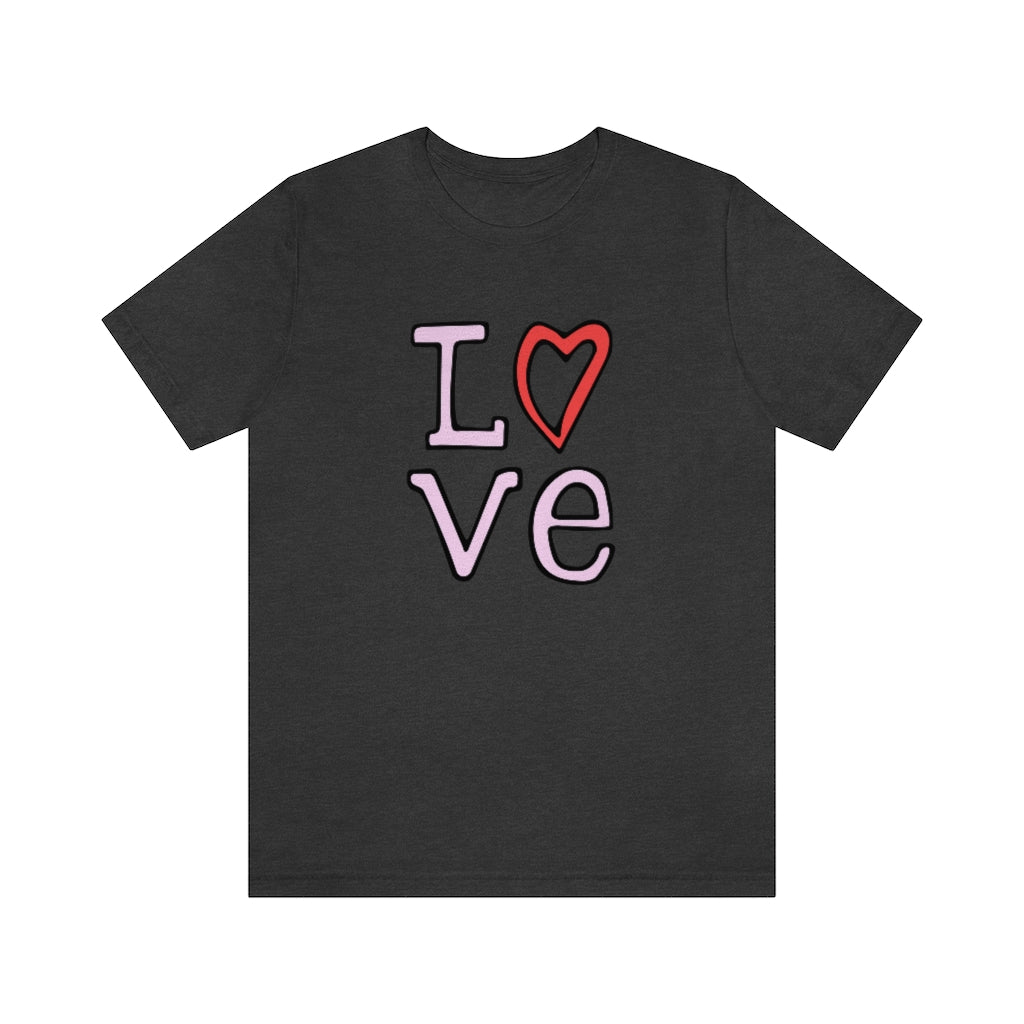 LOVE T-shirt (Pink and Red)